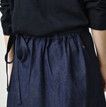 45R Komugi Denim Lace x Wrap Skirt