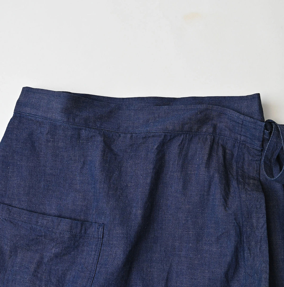 45R Komugi Denim Lace x Wrap Skirt