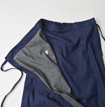 45R Komugi Denim Lace x Wrap Skirt
