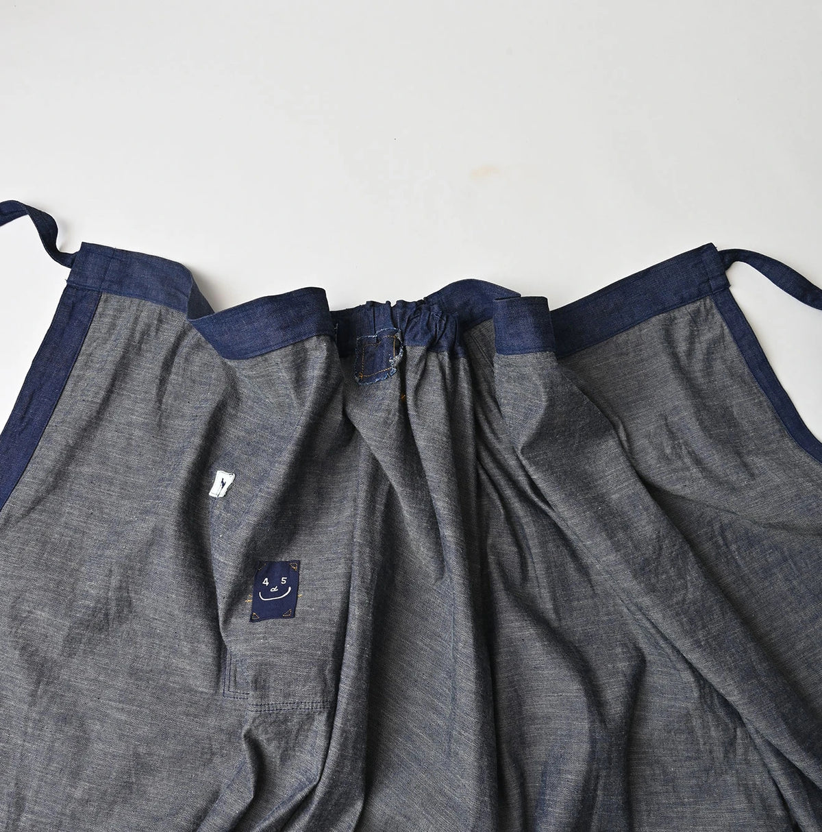 45R Komugi Denim Lace x Wrap Skirt