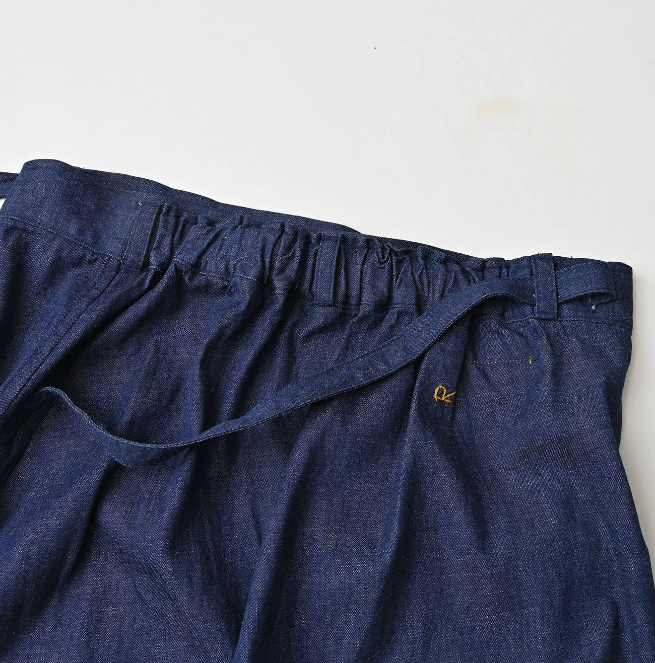 45R Komugi Denim Lace x Wrap Skirt