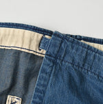 45R Light Mont Brown Denim Wrap Skirt Distressed