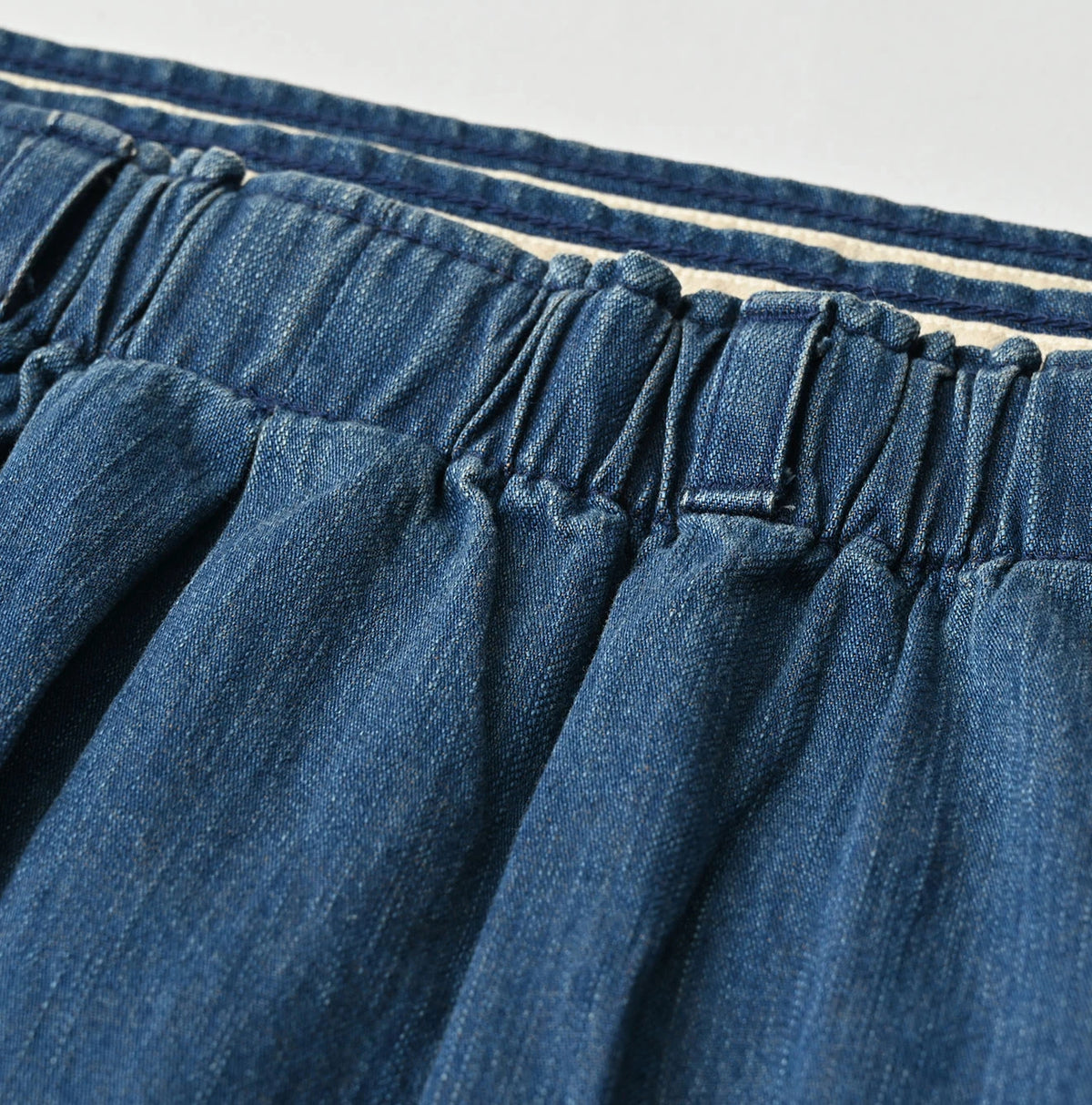 45R Light Mont Brown Denim Wrap Skirt Distressed