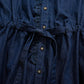 Shirt Denim Cutwork Frilled Dress