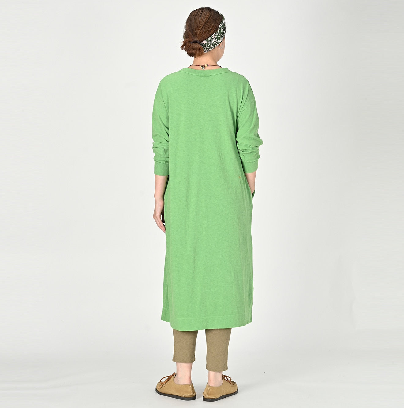 45R Botanical Dyed 45 Star Long Sleeve Dress