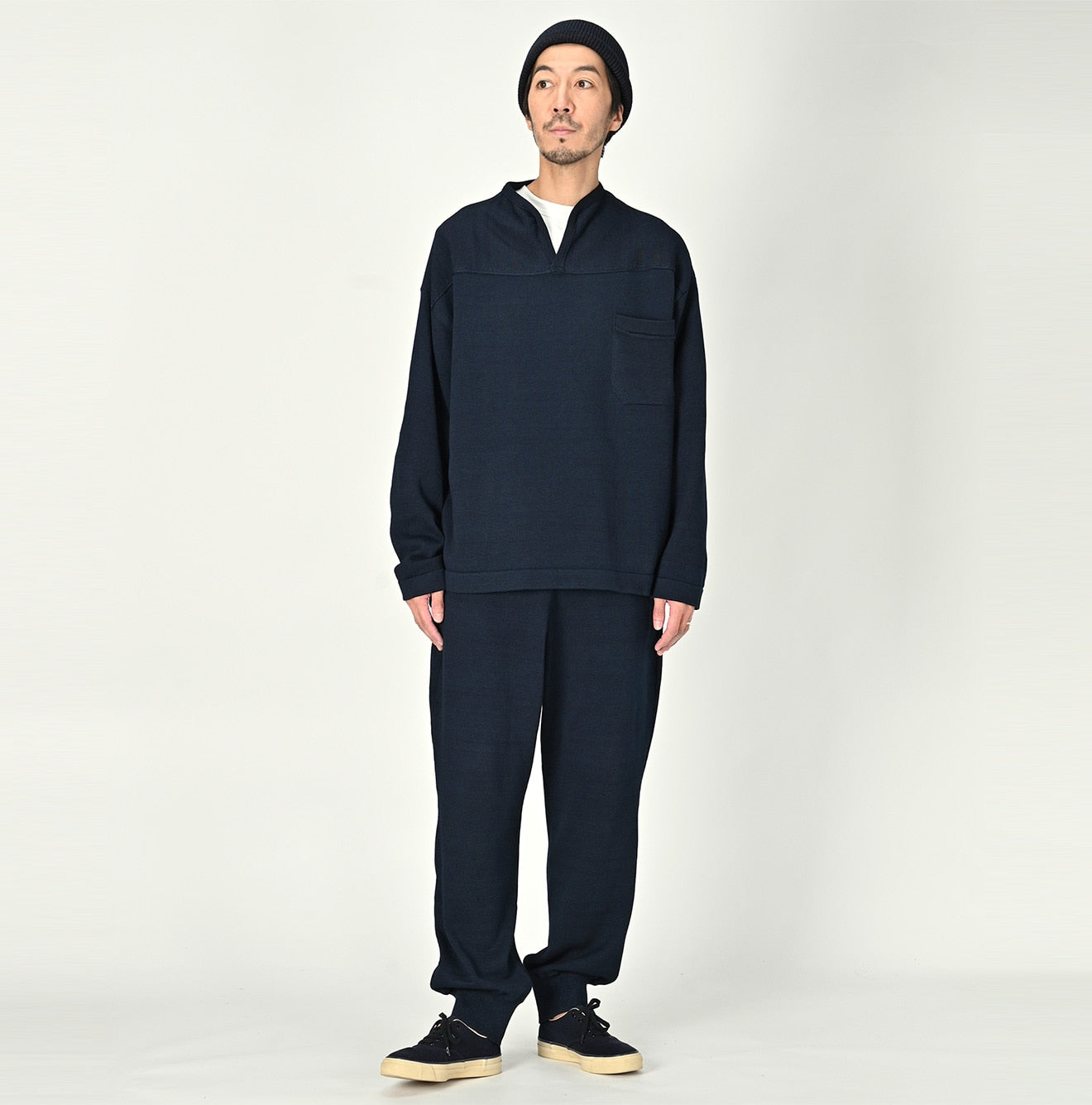 Indigo Tenjiku 908 Knit-sewn Pants (Size 3) - 45R by 45rpm studio