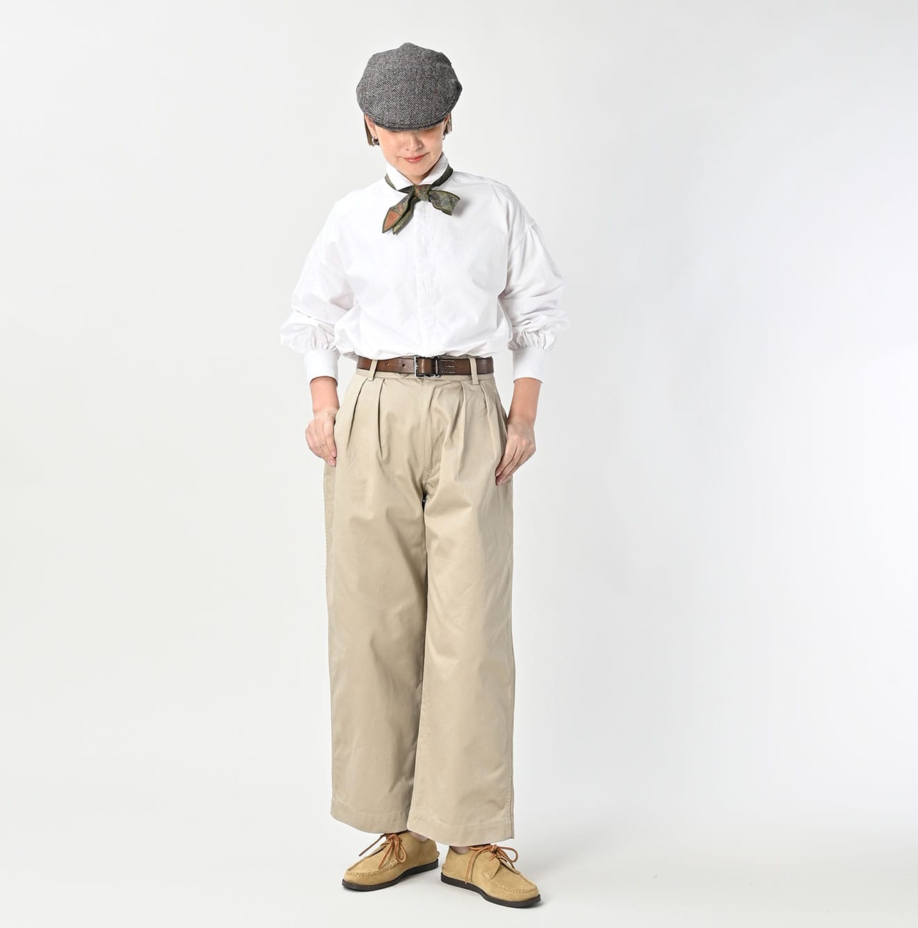 45R Two-ply Chino Charlotte Baggy Pants