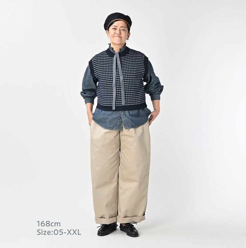 45R Two-ply Chino Charlotte Baggy Pants