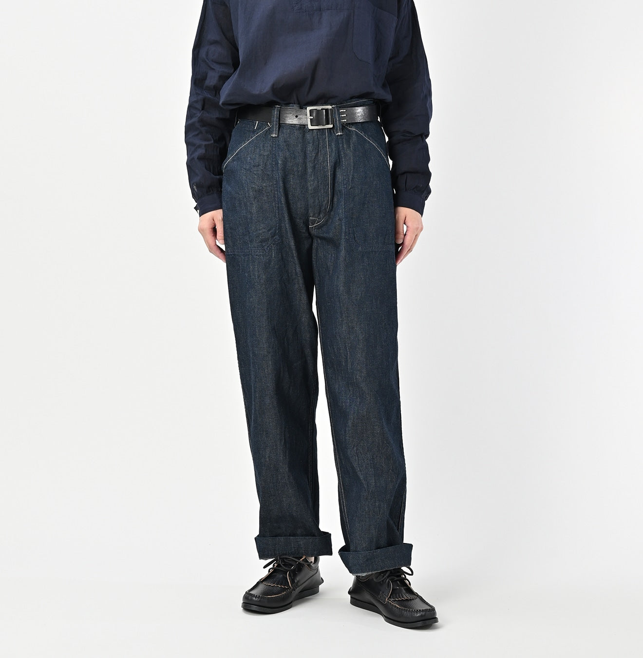 【NONCODE】Melun Denim Shirring Pants NONCODE】Melun Denim Shirring Pants Lunine shirring layered