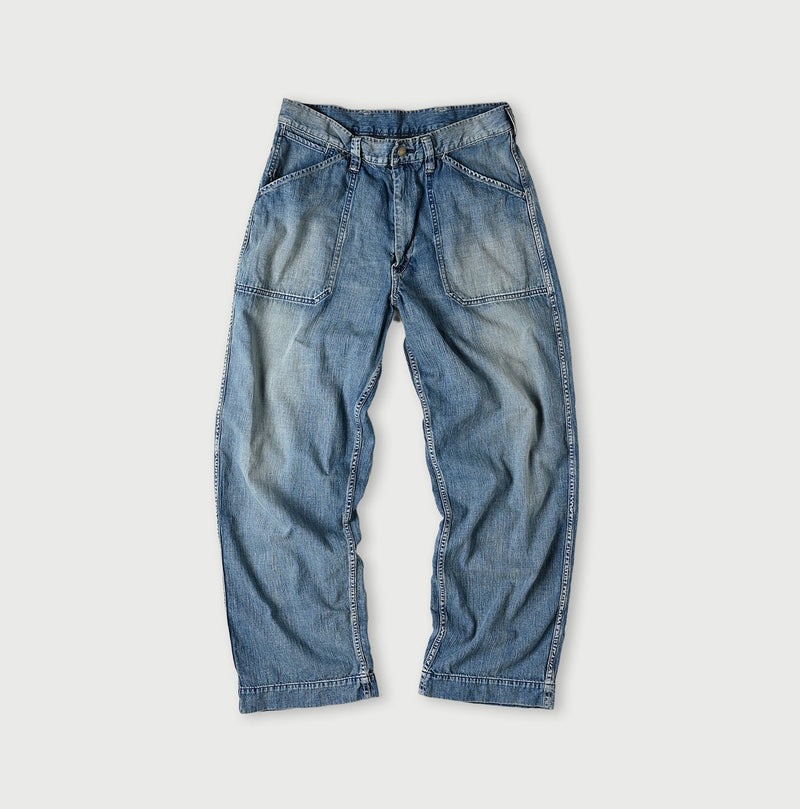 45R Mugihiko Denim 908 Painter Pants Distressed