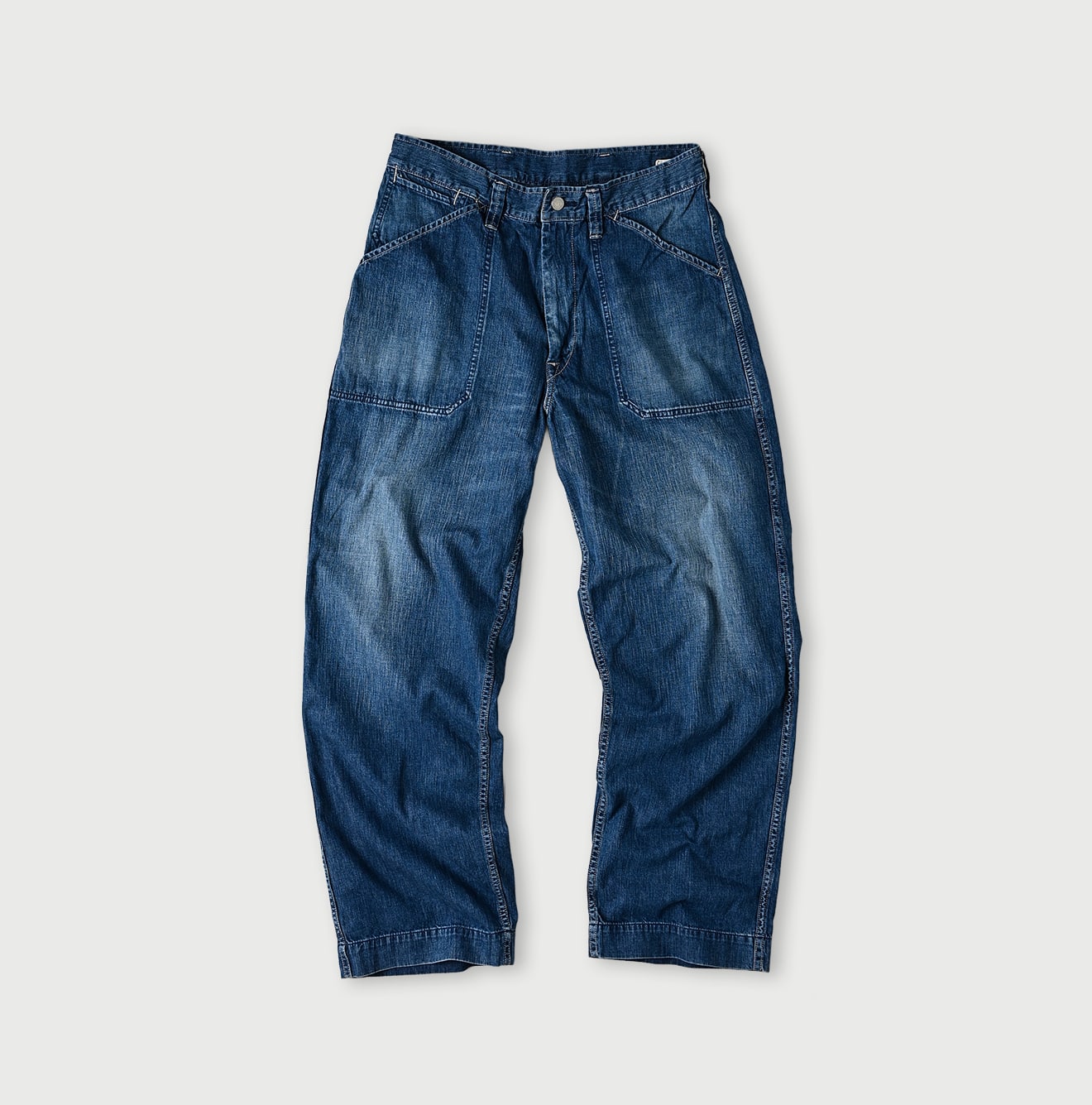 ☆L'Appartement☆ GENTLEMAN PANTS 38 Mugihiko Denim 908 Painter Pants Distressed | 45R Official