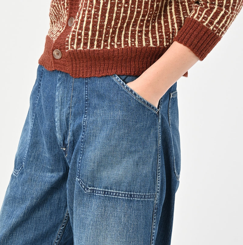 45R Mugihiko Denim 908 Painter Pants Distressed