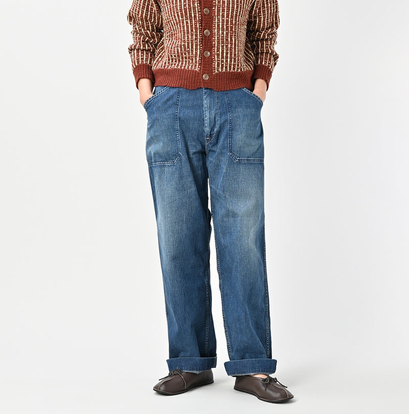 45R Mugihiko Denim 908 Painter Pants Distressed