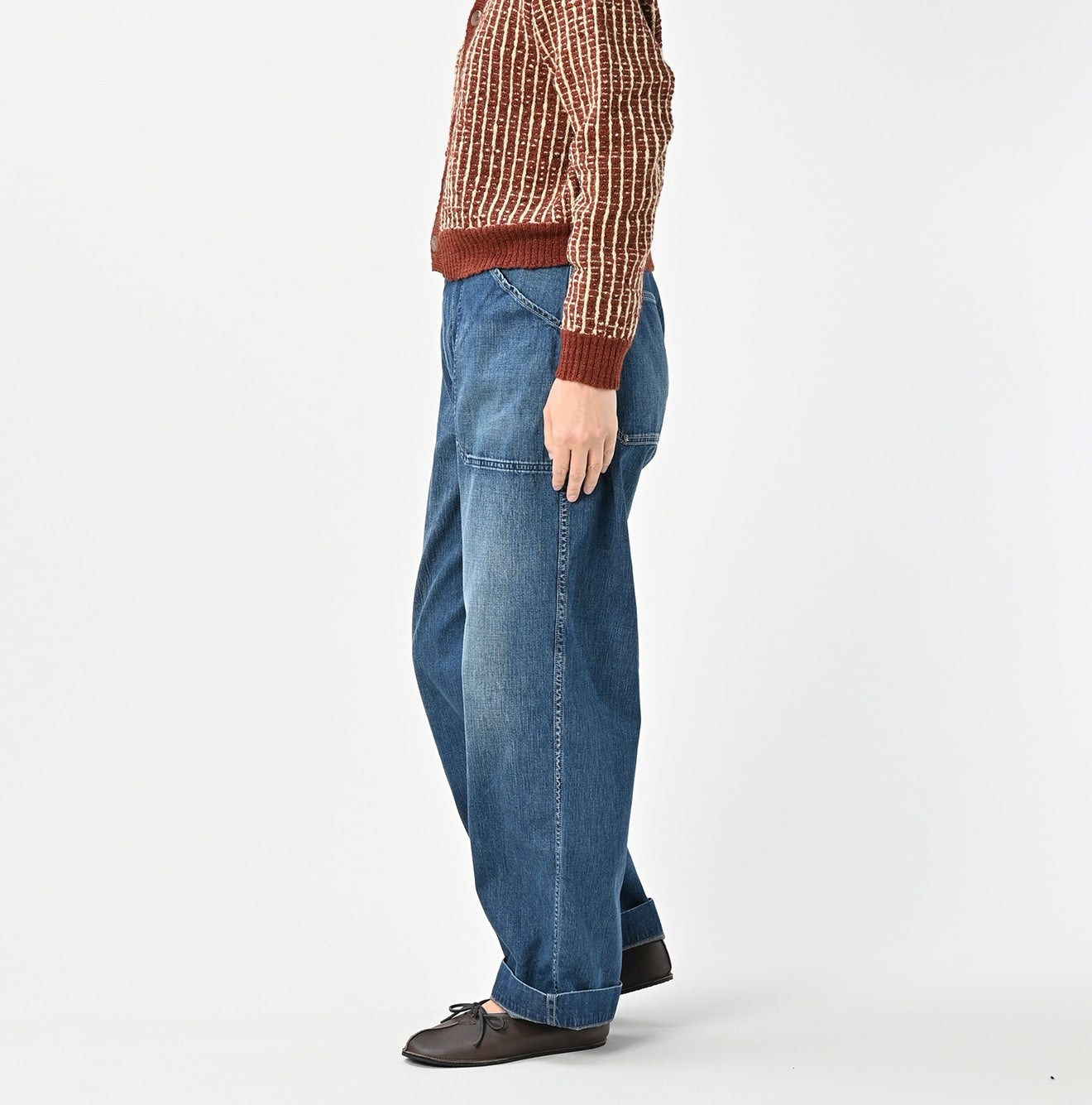 45R Mugihiko Denim 908 Painter Pants Distressed