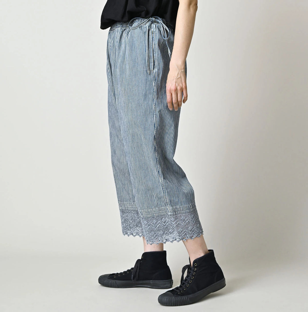 45R Komugi Denim Lace x Petti Pants