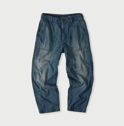 45R Light Mont Brown Denim 908 Baker Pants Distressed