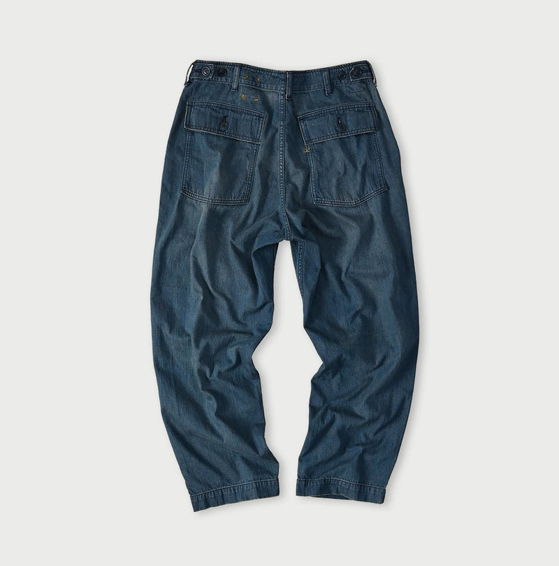 45R Light Mont Brown Denim 908 Baker Pants Distressed - Image 15