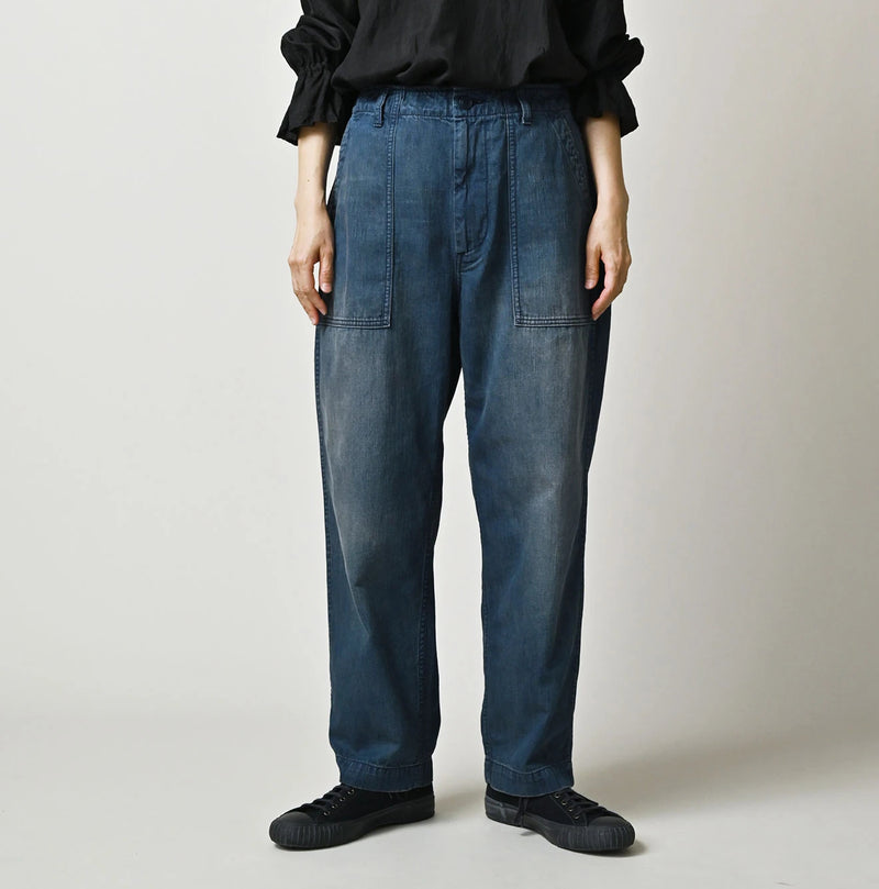 45R Light Mont Brown Denim 908 Baker Pants Distressed - Image 4
