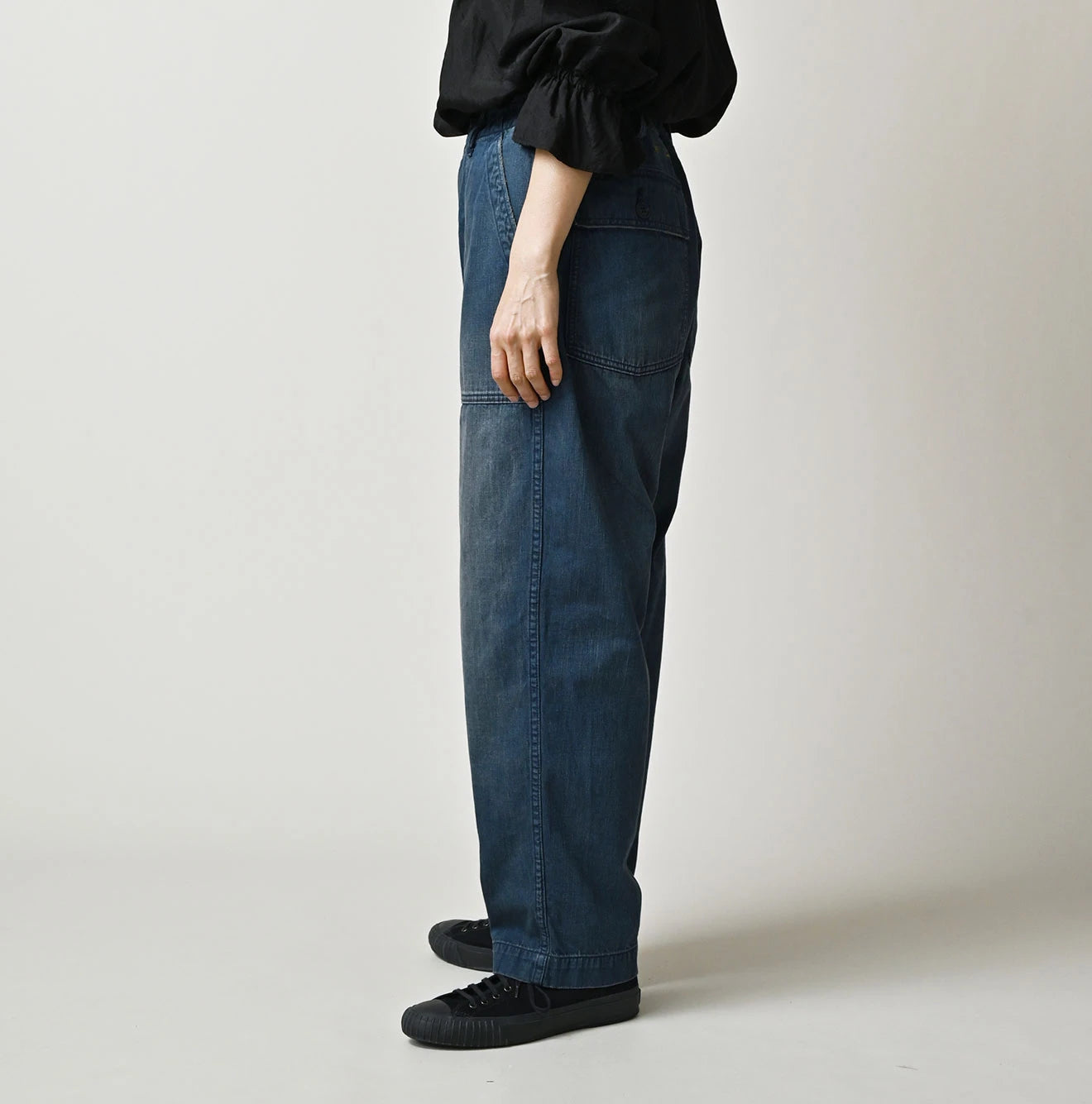 45R Light Mont Brown Denim 908 Baker Pants Distressed - Image 5