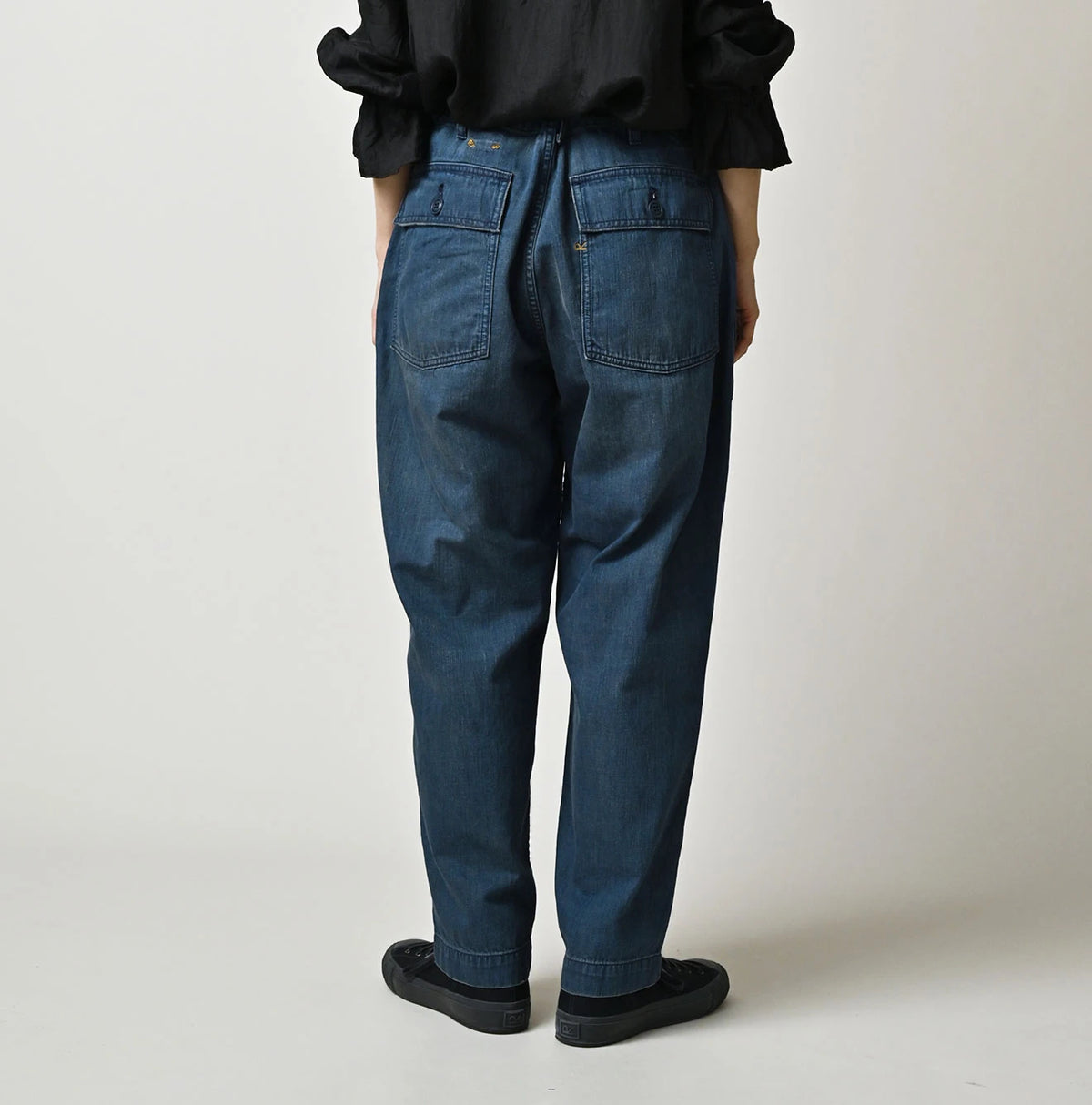 45R Light Mont Brown Denim 908 Baker Pants Distressed
