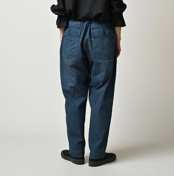 45R Light Mont Brown Denim 908 Baker Pants Distressed