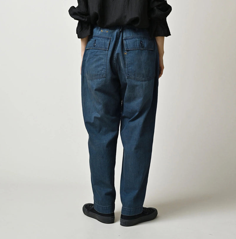 45R Light Mont Brown Denim 908 Baker Pants Distressed - Image 6