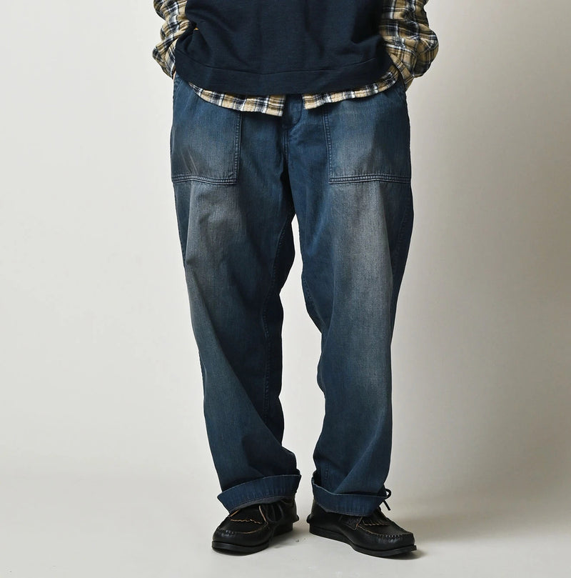 45R Light Mont Brown Denim 908 Baker Pants Distressed - Image 7