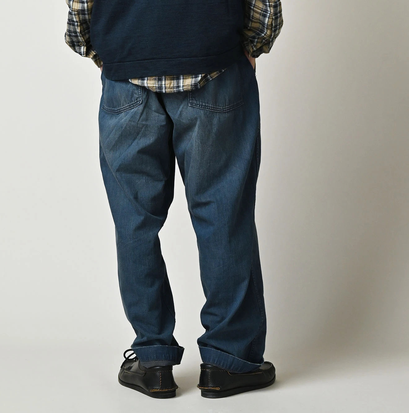 45R Light Mont Brown Denim 908 Baker Pants Distressed - Image 9
