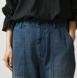 45R Light Mont Brown Denim 908 Baker Pants Distressed