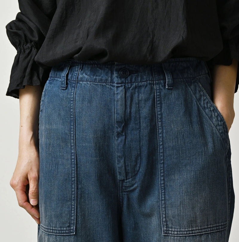 45R Light Mont Brown Denim 908 Baker Pants Distressed - Image 10