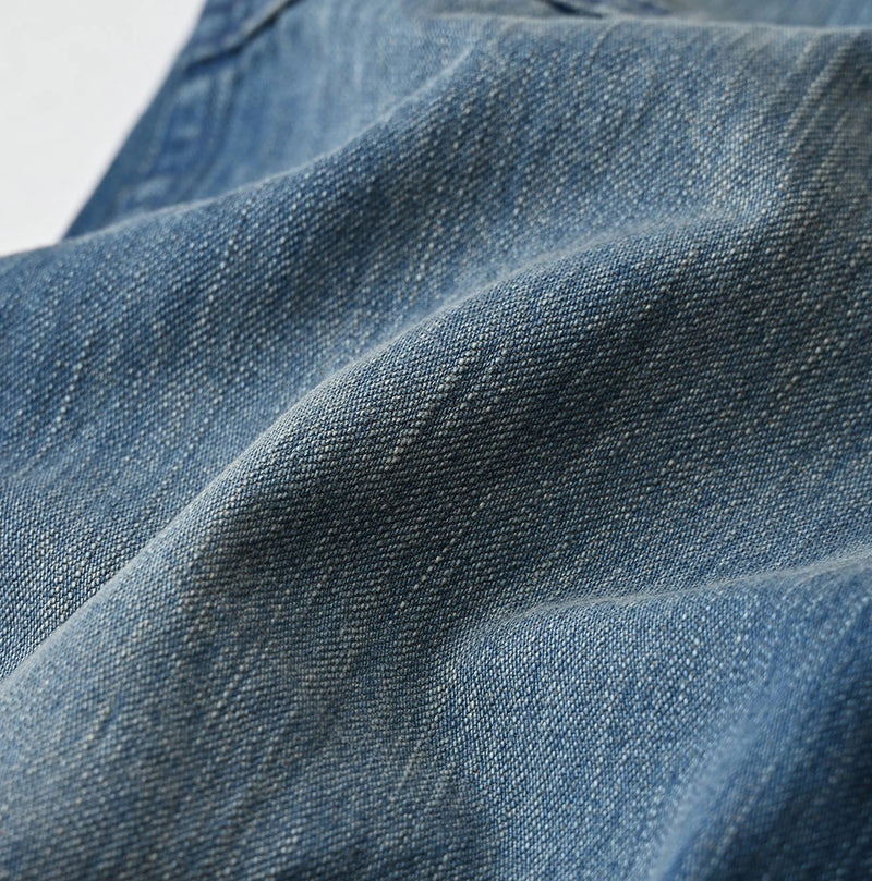 45R Light Mont Brown Denim 908 Baker Pants Distressed - Image 20