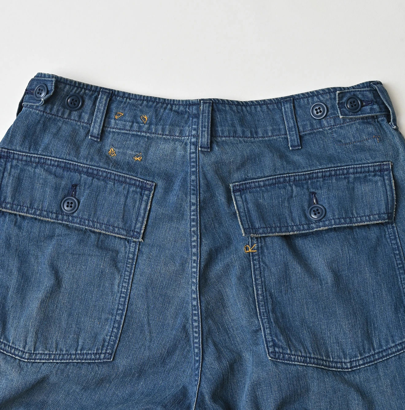 45R Light Mont Brown Denim 908 Baker Pants Distressed - Image 22