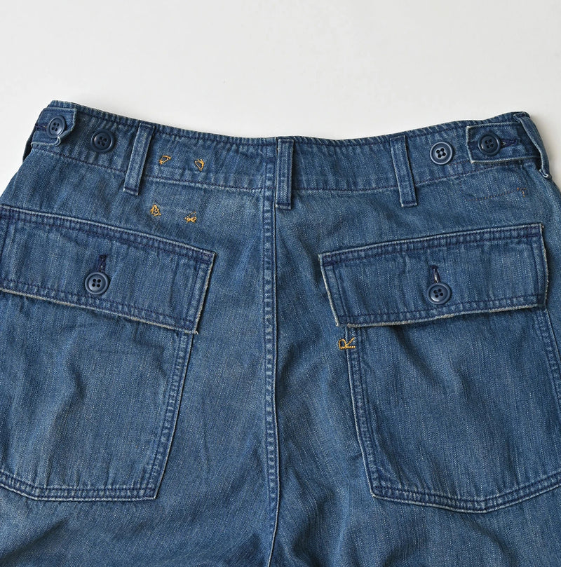 45R Light Mont Brown Denim 908 Baker Pants Distressed - Image 22