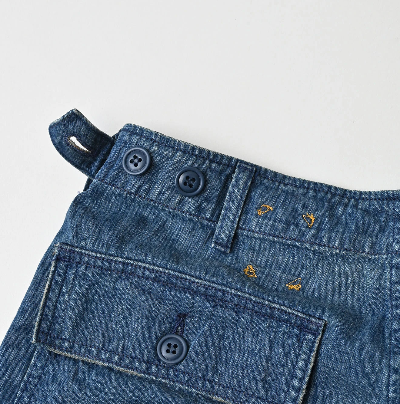 45R Light Mont Brown Denim 908 Baker Pants Distressed - Image 23