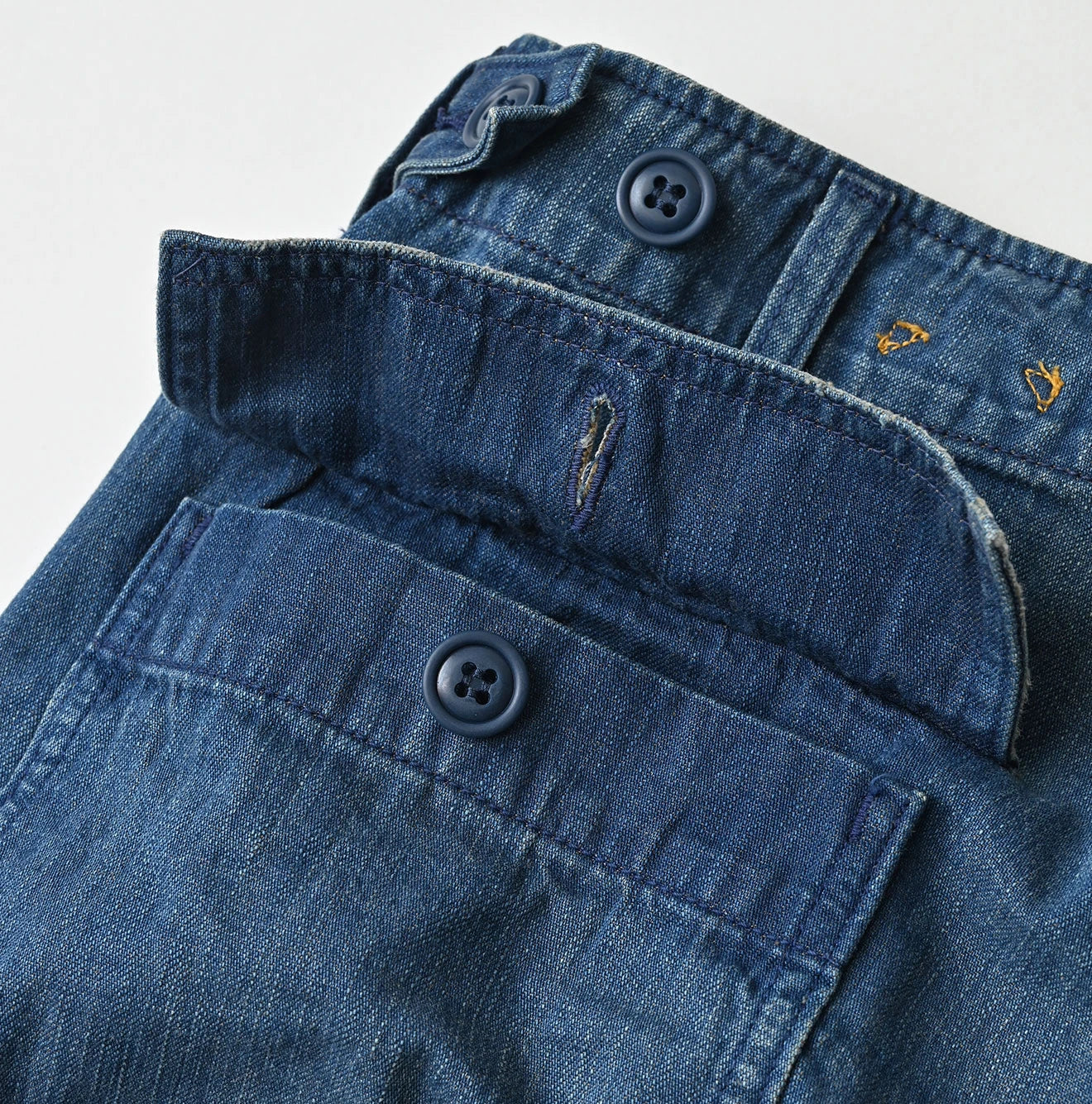 45R Light Mont Brown Denim 908 Baker Pants Distressed - Image 24