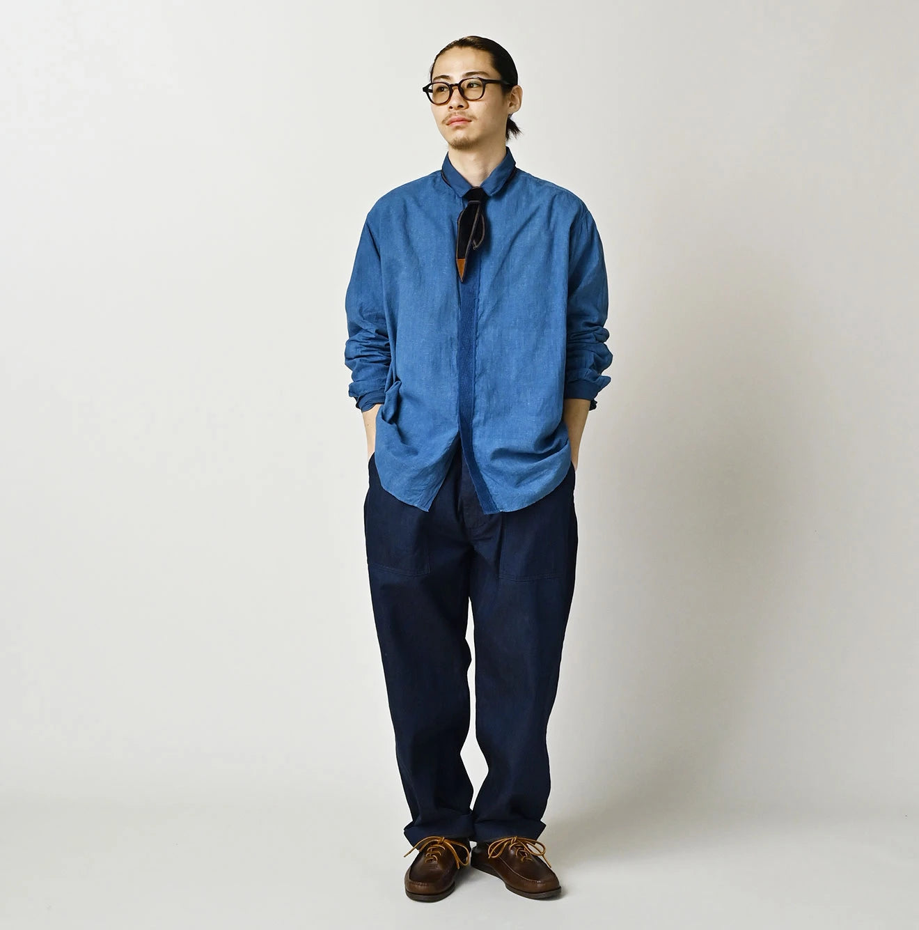 45R Light Mont Brown Denim 908 Baker Pants - Image 3