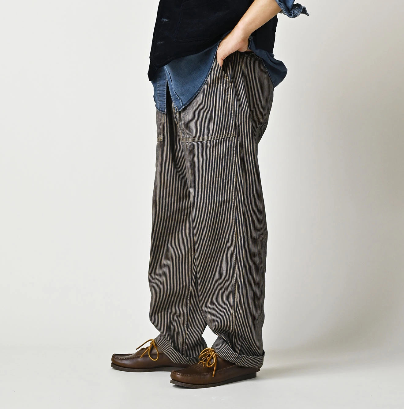 45R Light Mont Brown Denim 908 Baker Pants - Image 9