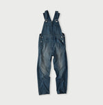 45R Light Mont Brown Denim Stretch Charlotte Overall Distressed
