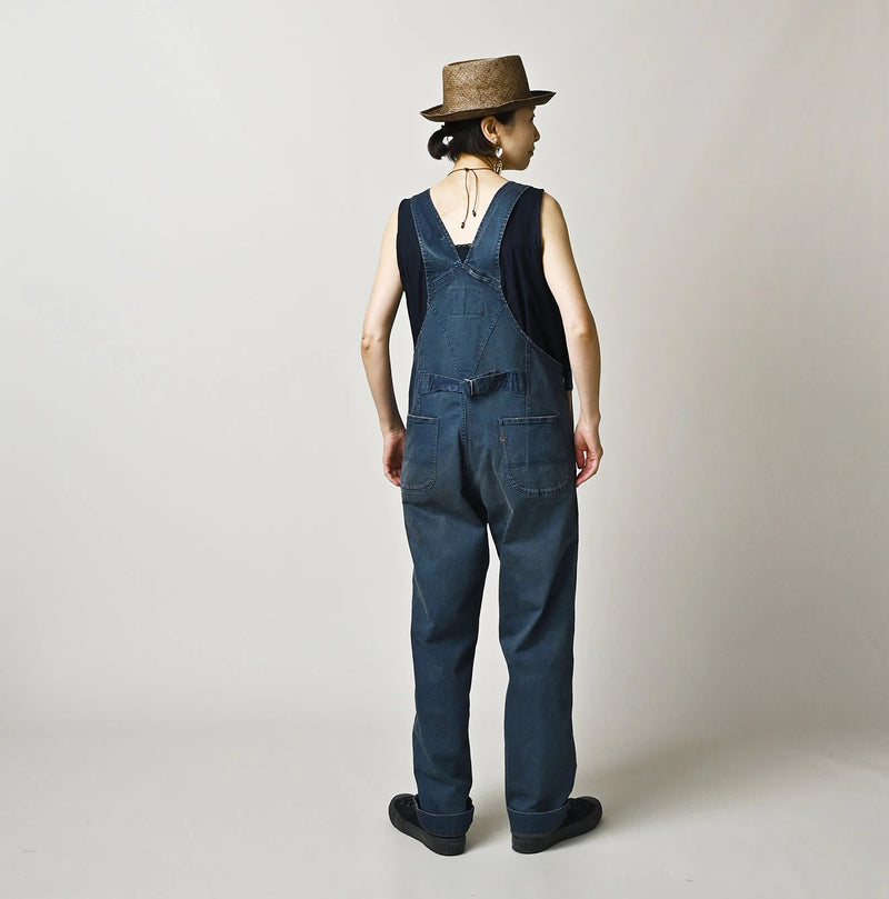 45R Light Mont Brown Denim Stretch Charlotte Overall Distressed - Image 4
