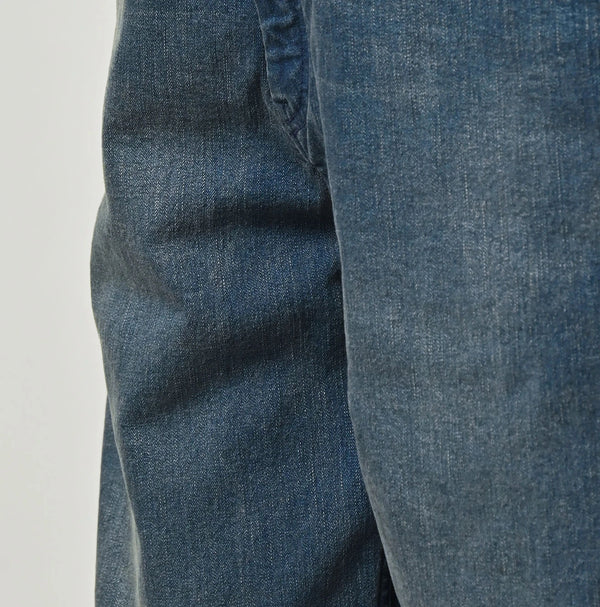 45R Light Mont Brown Denim Stretch Charlotte Overall Distressed