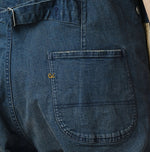 45R Light Mont Brown Denim Stretch Charlotte Overall Distressed