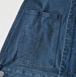 45R Light Mont Brown Denim Stretch Charlotte Overall Distressed