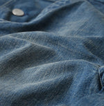 45R Light Mont Brown Denim Stretch Charlotte Overall Distressed
