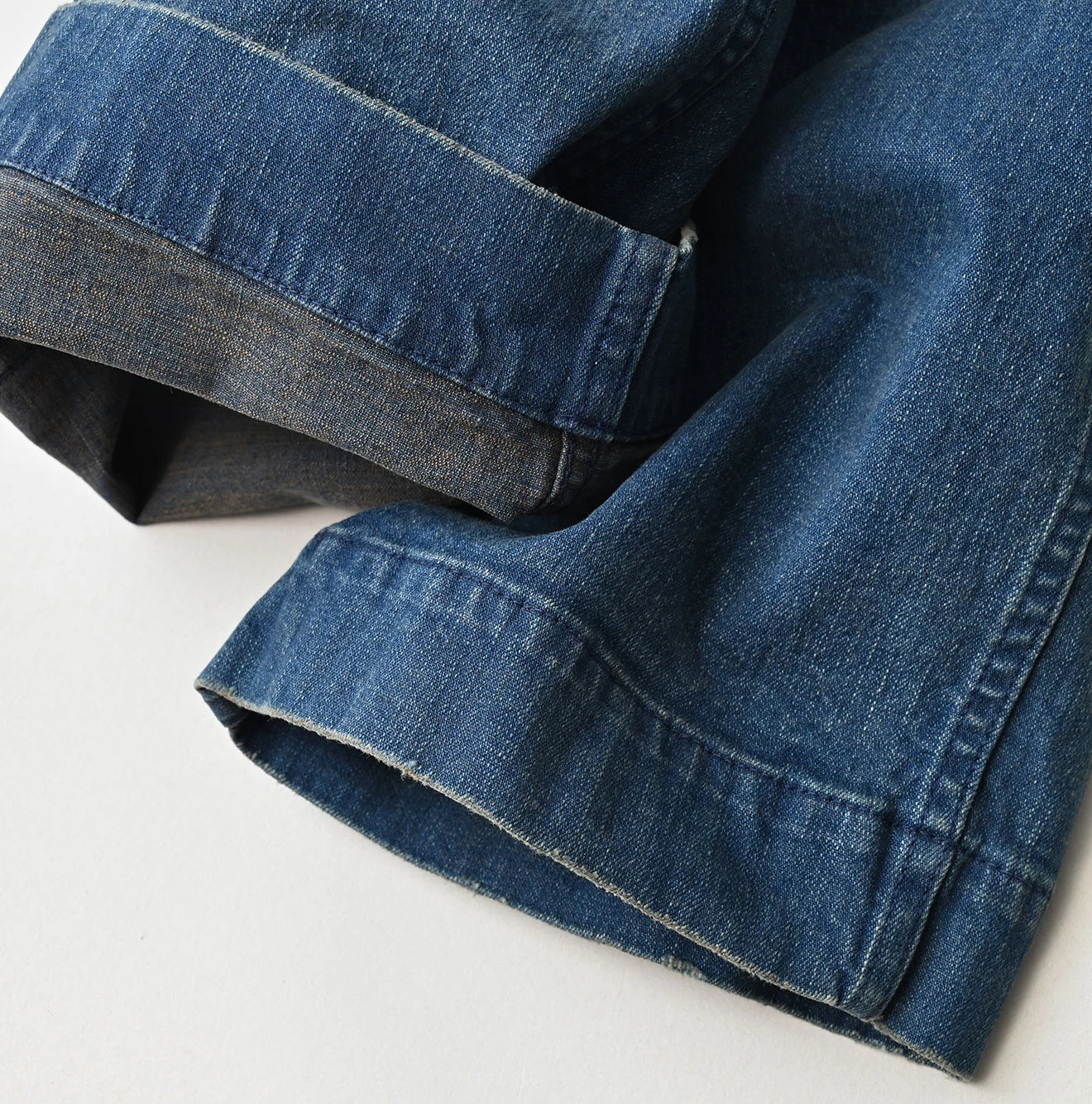 45R Light Mont Brown Denim Stretch Charlotte Overall Distressed - Image 20