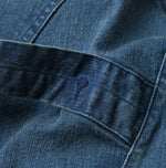 45R Light Mont Brown Denim Stretch Charlotte Overall Distressed