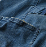 45R Light Mont Brown Denim Stretch Charlotte Overall Distressed