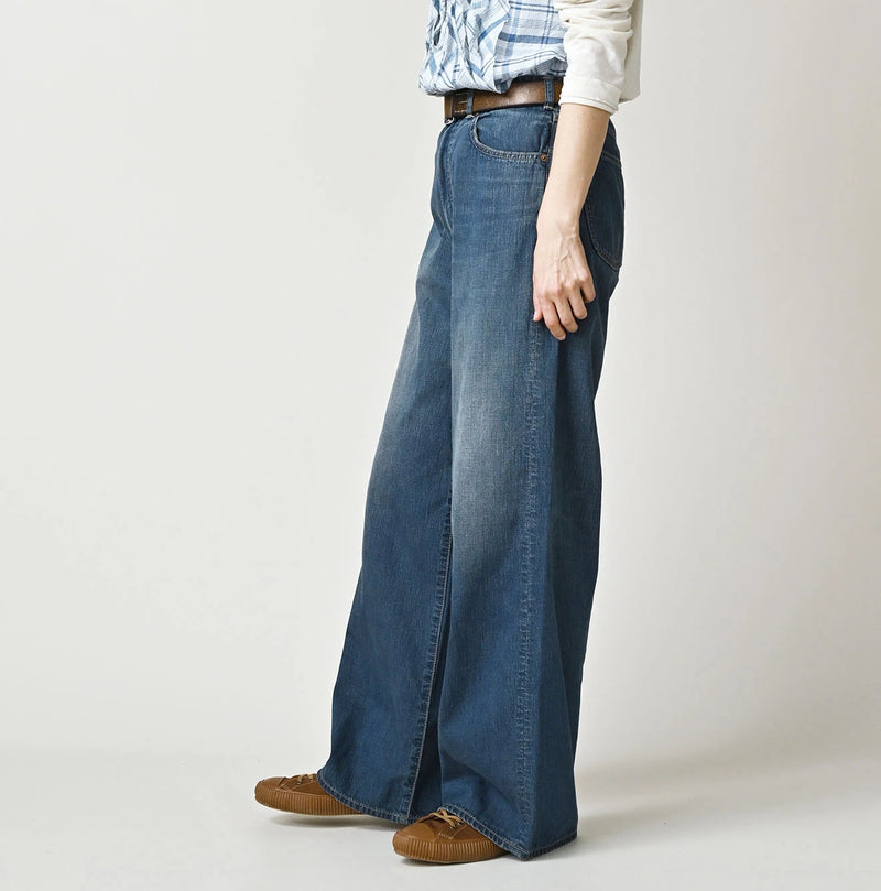 45R Light Mont Brown Denim Bachihime Distressed - Image 4