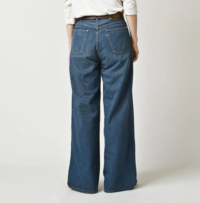 45R Light Mont Brown Denim Bachihime Distressed