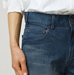 45R Light Mont Brown Denim Stretch Sabrina5 Distressed