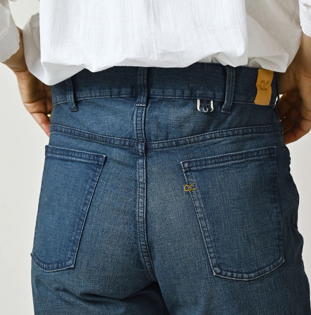45R Light Mont Brown Denim Stretch Sabrina5 Distressed